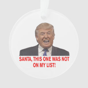 Père Noël, Trump n'était pas sur ma liste !