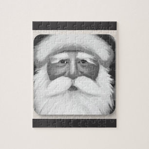 Père Noël vintage Puzzle Noir & Blanc