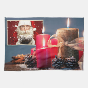 Père Noël / VOTRE PHOTO serviette de cuisine perso