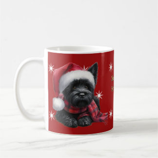 Père Noël Westie Christmas Mug