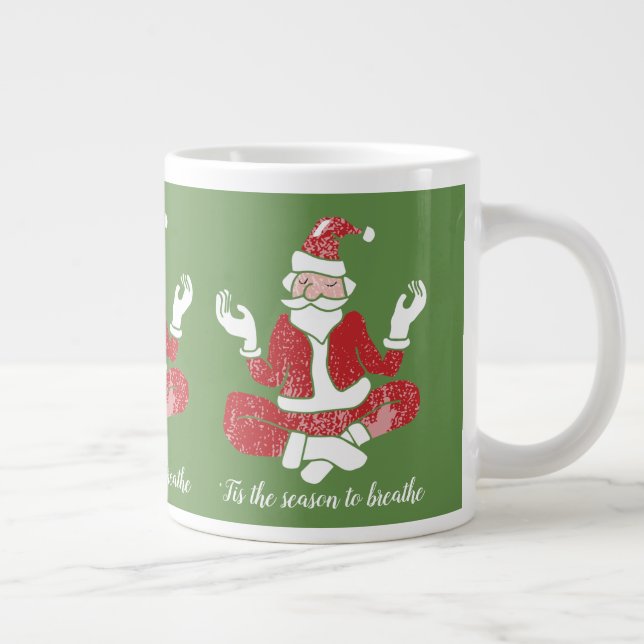Père Noël Yoga | Jumbo Mug (Droite)