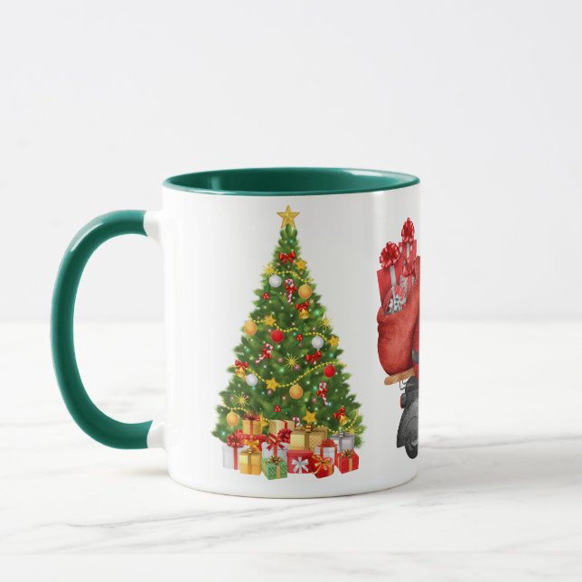 Père Noël's Motorcycle Christmas Mug (Gauche)