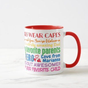 Père Papa Drôle Cite Des Voeux de Fille Mug