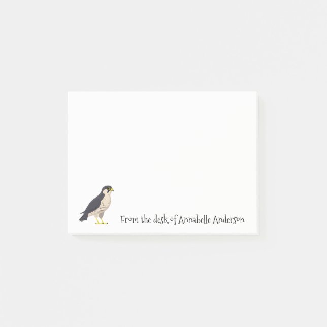 Peregrine Falcon Personnaliser Post-it Notes (Devant)