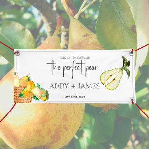 Perfect Pear - Couples Grand Bannière en vinyle de