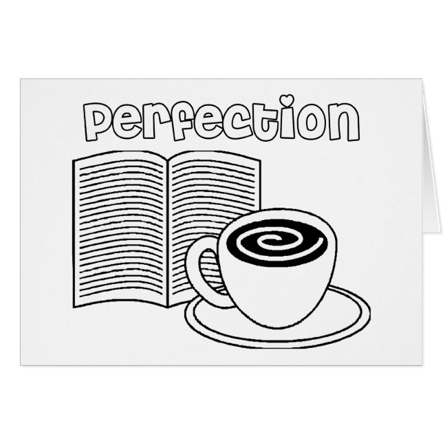 Perfection de livre et de thé (Devant horizontal)