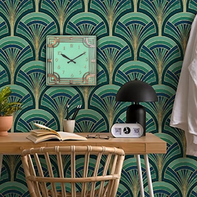 Perfection géométrique dans une horloge murale Art (Créateur téléchargé)