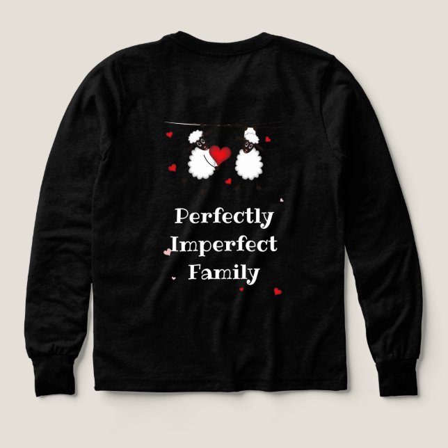 Perfectly Imperfect Family Love Quote Art (Motif dos)