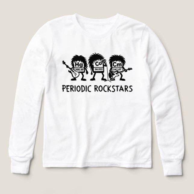 Periodic Rockstars Chemistry Humor (Motif recto)