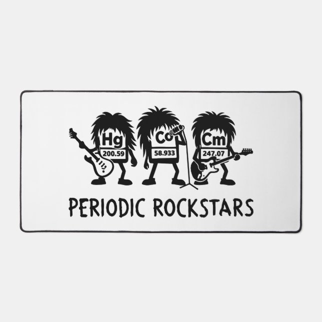 Periodic Rockstars Chemistry Humor (Recto)