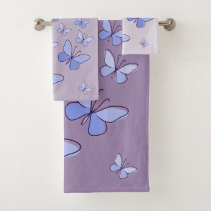 Périwinkle Bleu Papillon Fbattage Lavender Gris