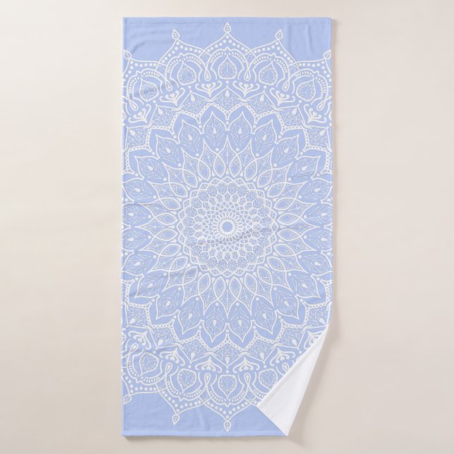 Periwinkle Mandala - Bora à Juniper Berry (Serviette de bain)