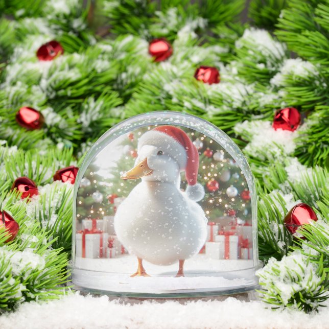 Perkin Duck Christmas Snow Globe (Noël)