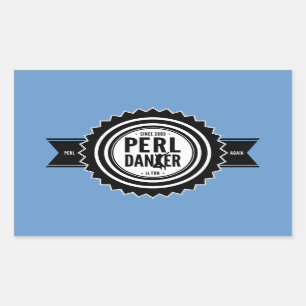 Perl Dancer Stickers - Blue Background