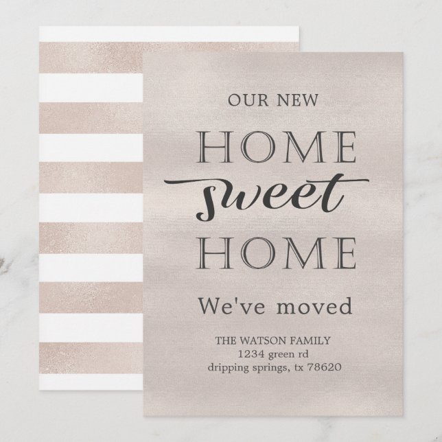 Perle précieuse | Invitation de Faire-part mobile (Devant / Derrière)