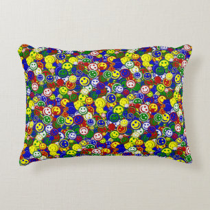 Perles de face primaires - COUSSIN ACCENT BLEU