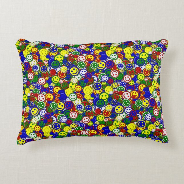 Perles de face primaires - COUSSIN ACCENT BLEU (Devant)