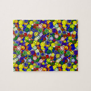 Perles de visage primaires, PUZZLE BLEU-JIGSAW