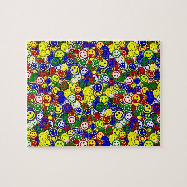 Perles de visage primaires, PUZZLE JAUNE (Horizontal)