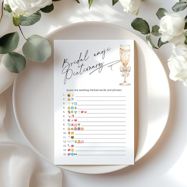 Perles Douche nuptiale Emoji jeu pictionnaire (Créateur téléchargé)