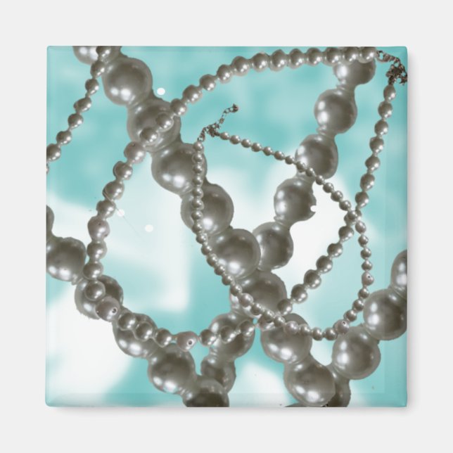 Perles Élégantes Aimant Aqua (Devant)