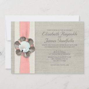 Perles épousant des invitations