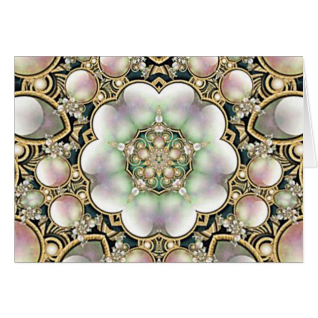 Perles et kaléidoscope d'or (Devant horizontal)