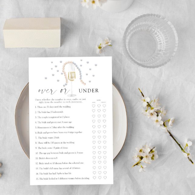 Perles,Prosecco - Au-dessus ou en dessous du jeu d (Créateur téléchargé)