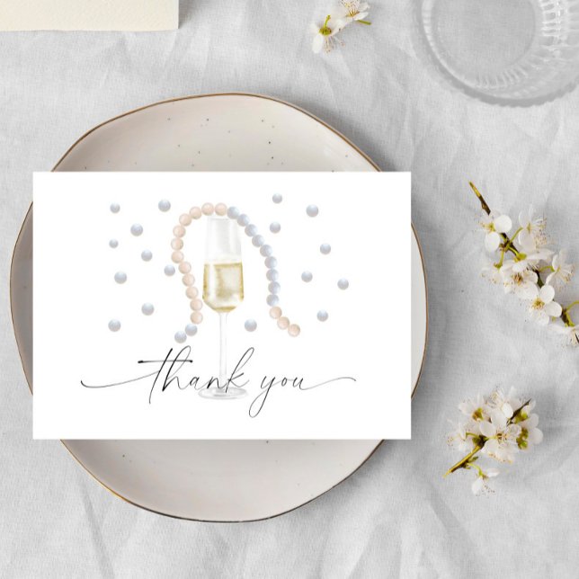 Perles & Prosecco - merci pour la baby shower de m (Créateur téléchargé)