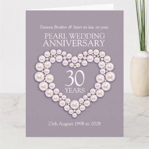 Cartes De Vœux 30 Ans De Mariage Zazzle Fr