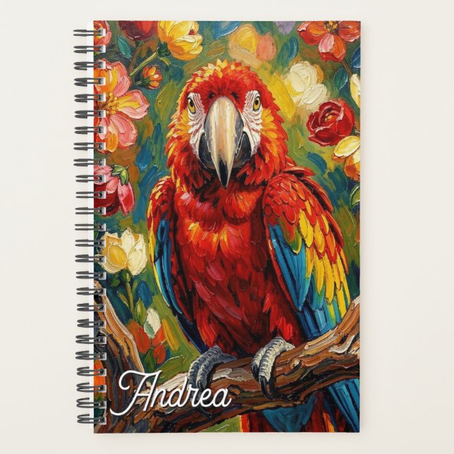 Perroquet Ara personnalisé Pretty Impasto (Devant)
