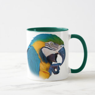 Perroquet d'ara, tasse personnalisable