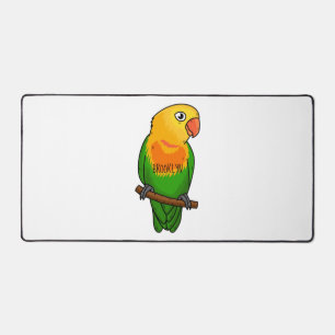 Perroquet de caricature mignon lovebird