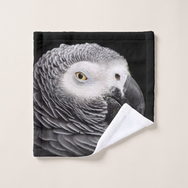 Perroquet Gris Africain (Gant de toilette)