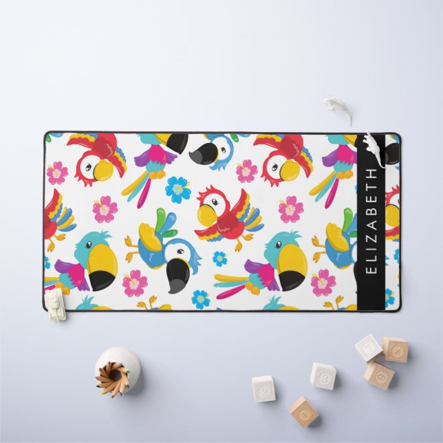 Perroquets colorés, perroquets tropicaux, Votre No (Tableau pour enfants)