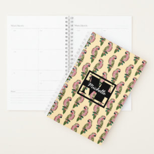 Perroquets de style Zentangle Monogramme