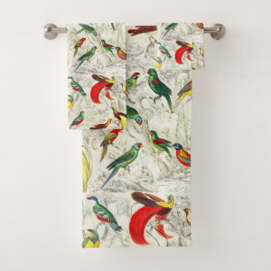 Perroquets tropicaux vintages et oiseaux du paradi