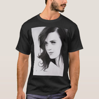 Perry Katy Portrait au crayon. T-shirt classique