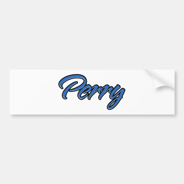 Perry Nom bleu Autoaufkleber Sticker (Devant)