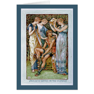 Perseus a armé par les nymphes