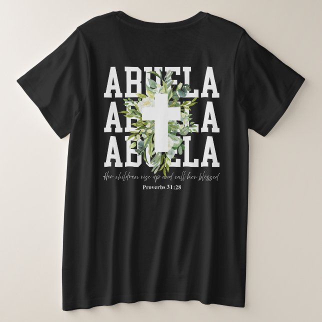 Personalisé Abuela Béni Grand-Mère Chemise (Design dos)