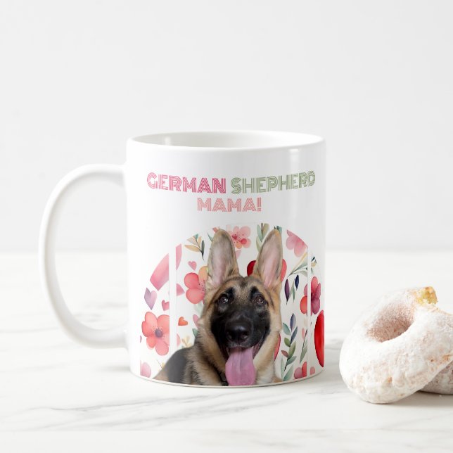 Personalisé Allemand Shepherd Mama ! Mug (Avec donut)