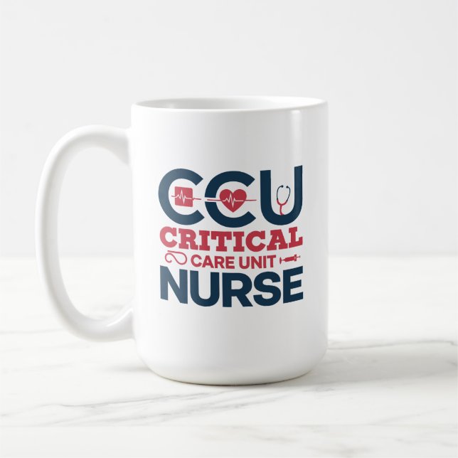 Personalisé CCU Nurse Mug (Gauche)