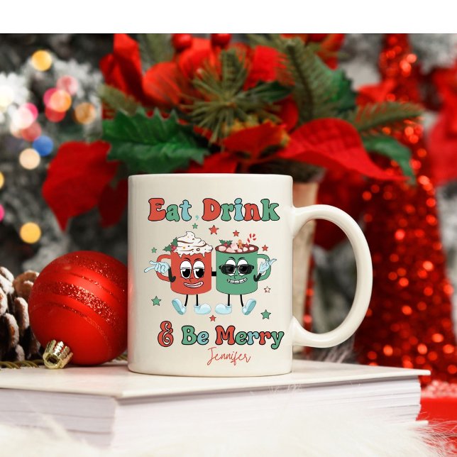Personalisé Danser Funny Cocaca Christmas Mug (Créateur téléchargé)