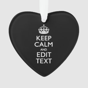 Personalisé KEEP CALM Votre texte en noir