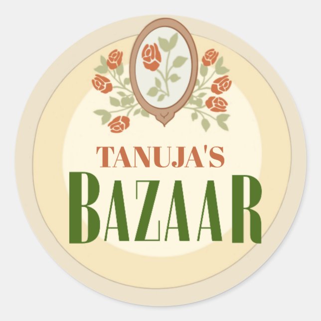 Personalised Mendhi Stickers |Henna Night Stickers (Devant)