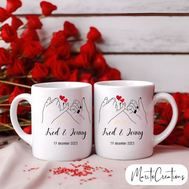 Personalised mug to celebrate Valentine's Day. (Créateur téléchargé)