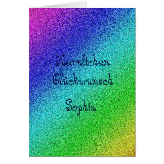 Personalisierte carte d'anniversaire cartes multic