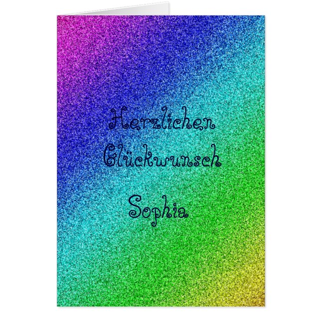 Personalisierte carte d'anniversaire cartes multic (Devant)