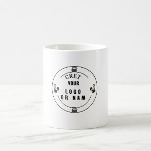 personaliz Custom Business Logo Branded Coffe Mug 
